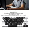 Gaming Keyboard Type C 84 Keys RGB Backlit Ergonomically Curved