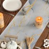 Spring Table Runner Marble Blue Gold Black Grey Farmhouse Retro