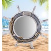 CoTa Global Silver Sea Beach Wall Decor Nautical Ship Wheel