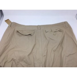 TREES TRAILS NEW 100% COTTON TWILL 8-POCKET Cargo Shorts, STONE COLOR - WAIST 36" - FREE SHIP