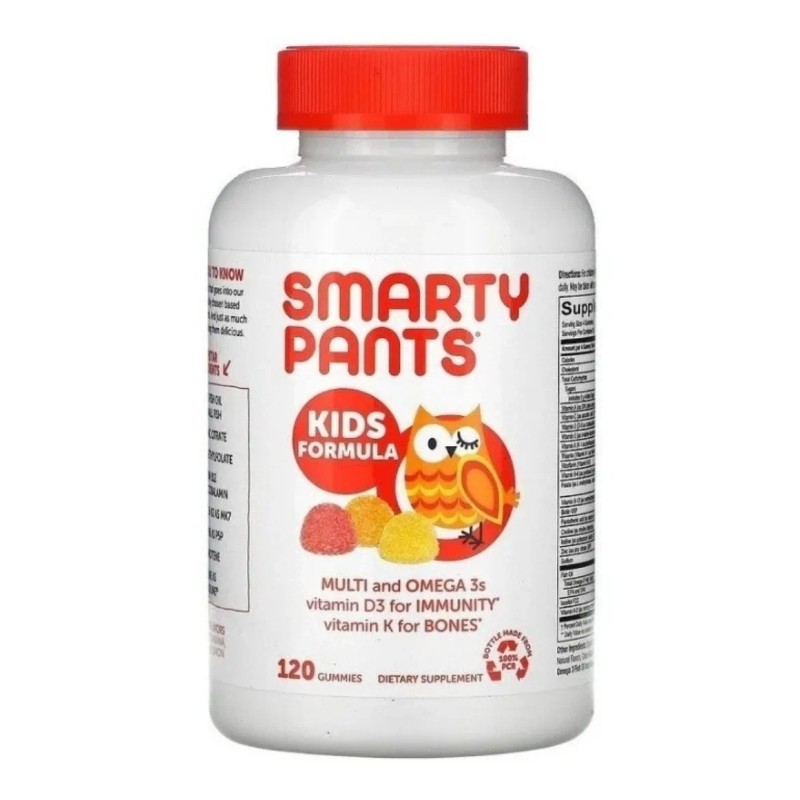 Smarty Pants Kids Formula Multi y Omega 3, multivitamnico, vitamina