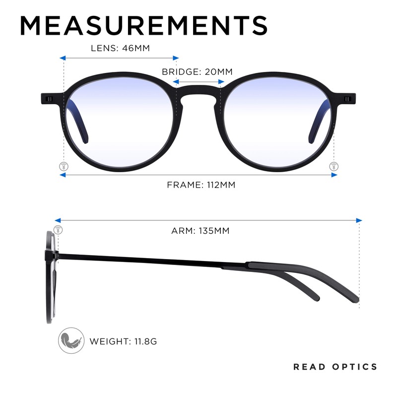 Read Optics Blue Light Glasses for Computers, Gaming and Mobile