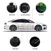 luwiscook 2 Pack Black Mini Car Trash Can Bin with