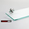 JQK Bathroom Glass Shelf, Tempered Glass Shower Storage 12 by
