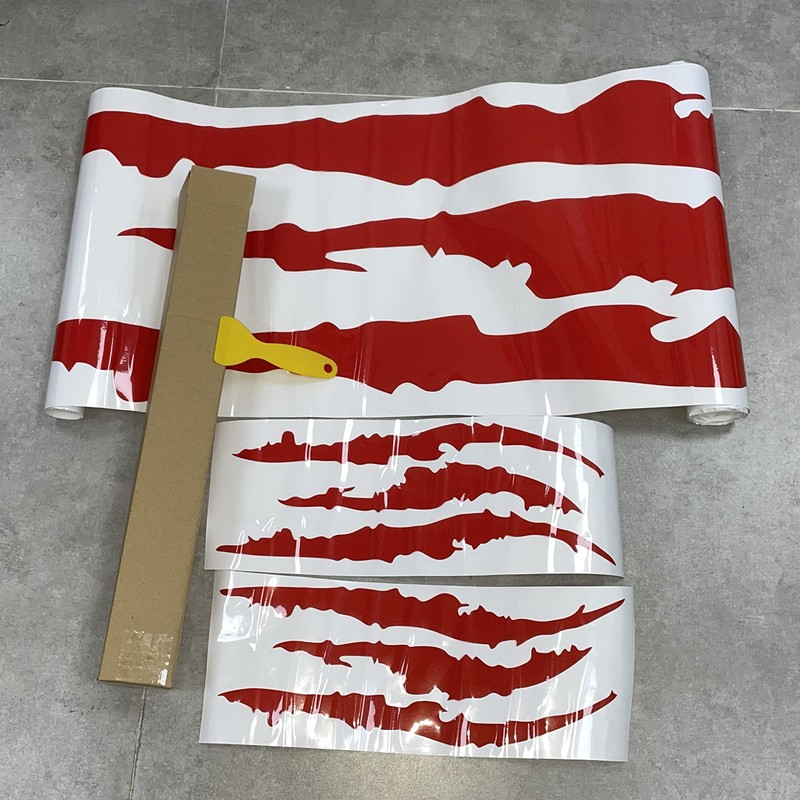 HUWANDE 3pcs Car Stickers Vinyl Claw Marks Decals for Men