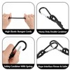 10 PCS Bungee Cords with Carabiner Clips, Heavy Duty Bungee