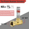 TTFLEX Stainless Steel Water Hammer Arrestor 3/4 Inch Swivel FHT