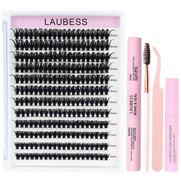 Lash Clusters Kit Cluster Lashes LAUBESS DIY Lash Extension Kit