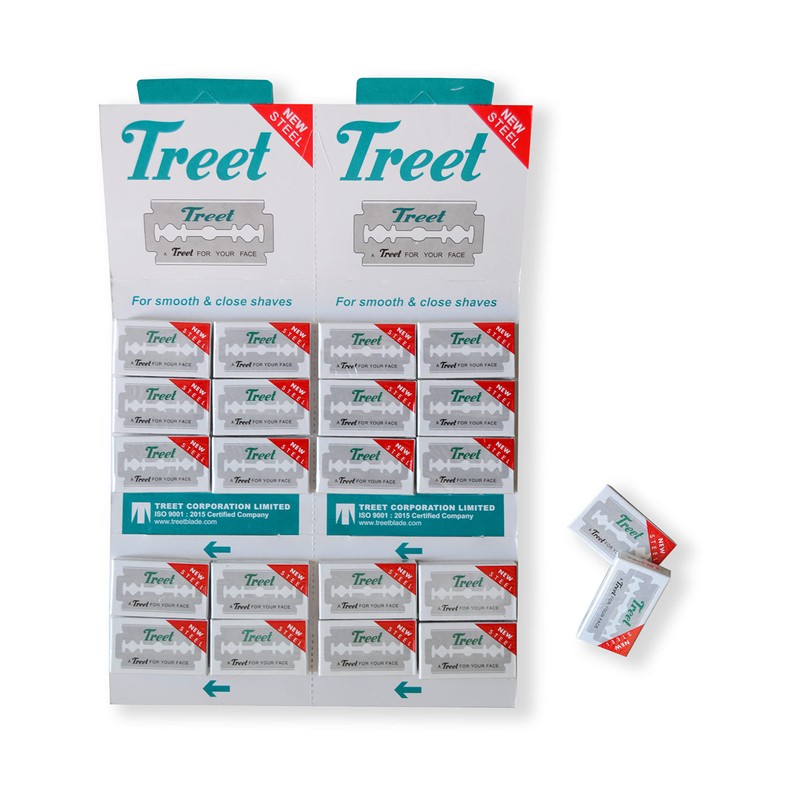 Treet New Steel Razor Blades Pack of 200