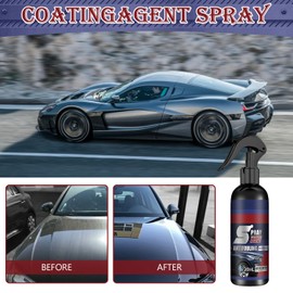 2Pcs Multi-Functional Coating Renewal Agent, 3 in 1 Ceramic Car Coating Spray, High Protection Quick Car Coating Spray Fast-Acting, Nanotechnology Plastic Parts Refurbish Agent-120ml