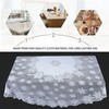 EXCEART 1 Pcs Round Lace Tablecloth 70 Inch Diameter, Christmas