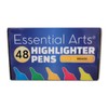Essential Arts Square Highlighter Assorted Bulk Pack of 48 |