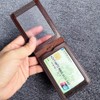 Hibate Genuine Leather Oyster Card Holder Bus Travel Pass Holders