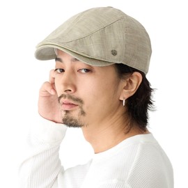Happy Hat MQUM Hun-677-03 Men's Hat, Cool Chambray Style, Black, Father's Day, Max 25.2 inches (64 cm), Deep, Big Hunting Hat, Plush, Beautiful Silhouette, Large Size, XL, 6 Pieces, Golf, Spring and