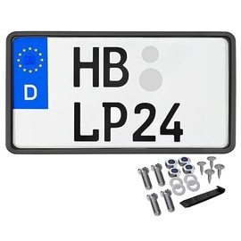 License Plate Holder 240 x 130 Light Motorcycle License Plate Holder Tractor 240 x 130 with Frame Number Plate Holder Number Plate Amplifier Trailer License Plate Holder with Mounting Material
