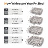 JOEJOY Dog Bed for Large Medium Small Dogs - Rectangle