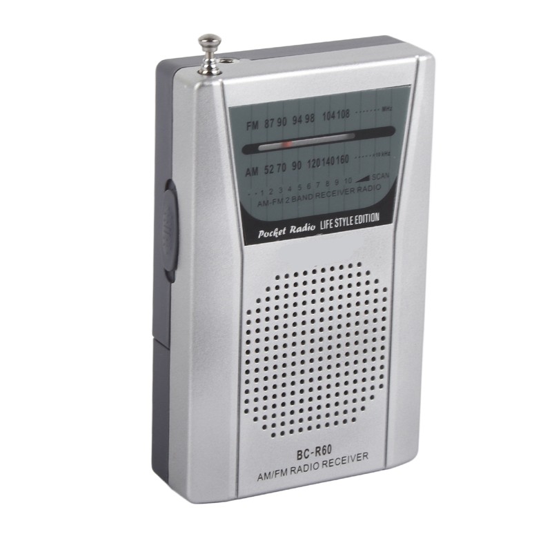 Mini AM FM Radio Manual Operation Easy Adjustment Memory Function