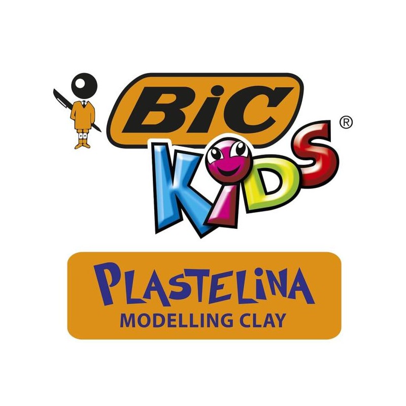 BIC 모델링 클레이 다양한 색상 12팩 1세 이상 재사용 크래프트