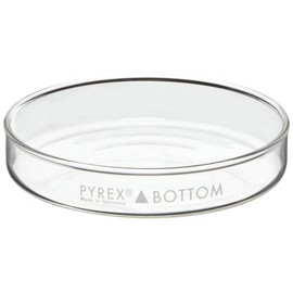 Corning Pyrex Borosilicate Glass Petri Dish Bottom Only, 55mm Diameter x 17mm Height (Pack of 12) - 3160-60BO