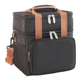 FAVORTALK Lunch Bags for Women Men Insulated Lunchbag Leakproof Thermal Reusable Cooler Picnic Bag for Women School Office Outdoor Large Capacity Lunch Box Aluminum Foil Lunch Holder, B33404