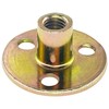 12 PCS Zinc Plated Round Tee Nuts,3-Hole T-Nuts for Furnitures