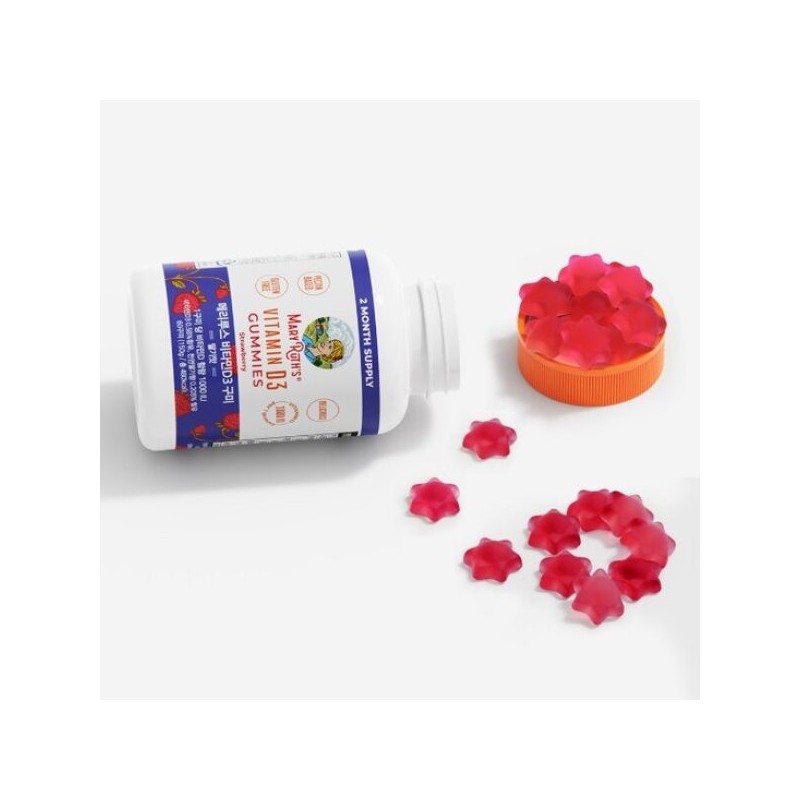 메리루스 비타민D3 구미1병(60구미) 딸기맛 Merryloose Vitamin D3 Gummies 1 Bottle
