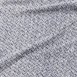 Möve Brooklyn Herringbone Guest Towel 50 x 30 cm 85% Cotton / 10% Viscose / 5% Linen Natural/Deep Sea