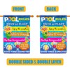 Pool Rules Signs and Decorations Outdoor, Summer Garden Flag Double