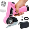 Syluris 4.2V Cordless Electric Scissors with LED Display, Rechargeable Cardboard