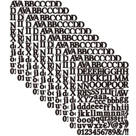 YMSDZHL 10 Sheets 1320 Alphabet Stickers Letter Sticker Vinyl Self-Adhesive Number Vinyl Stickers, Mailbox Numbers Labels DIY Crafts Art Making, Decals for Sign,Notebook,Classroom Decor