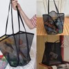 LIKENNY Mesh Beach Tote Bag, Large Capacity, Handbag, Quick Drying,