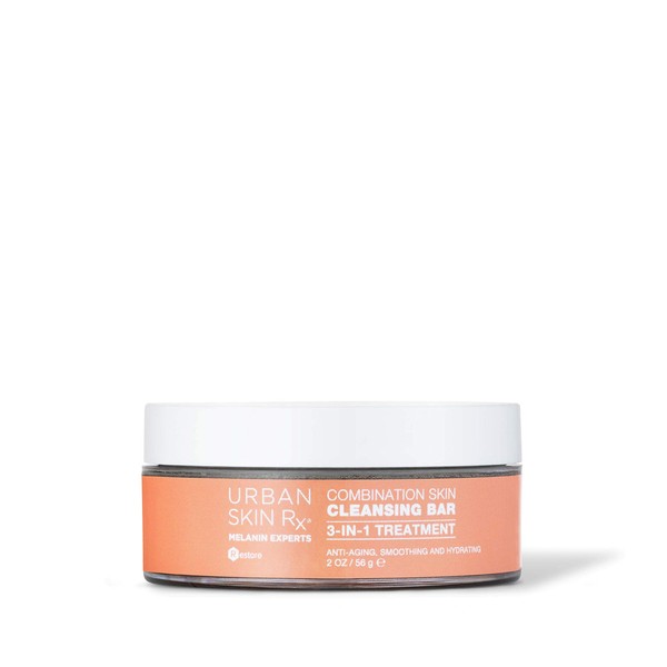 Urban Skin Rx Combination Skin Cleansing Bar | 3-in-1 Daily Cleanser, Exfoliator, and Mask Smooths, Hydrates, + Improves the Appearance of Skin Tone + Texture, Formulated with Salicylic Acid | 2.0 Oz
