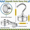 FINDMAG 28 Pack Magnetic Hooks, 30LB Strong Magnet Hooks for