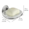 Wenko 18776100 TurboLoc soap dish fixing without drilling, Metal Steel,
