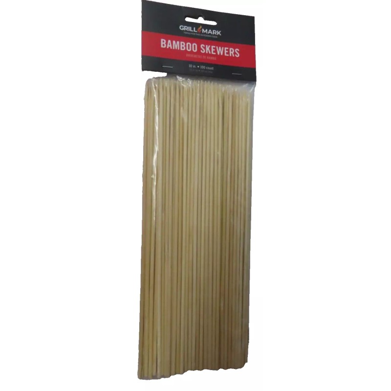 Grillmark Wooden skewers Sticks BBQ Shish Kabob Fondue 100 Pcs.