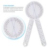 Teppich 3Pcs Goniometer 6/8/12 Inch Occupational Therapy Protractor Tool Measuring