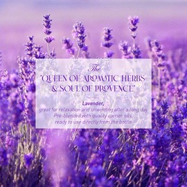 ABLOOM MOON Lavender Essential Oil Blend, 0.34 Fl Oz, Skin Safe, Multipurpose Essential Oil Blend for Body Care, Aromatherapy, Massage, Hair Care, Natural