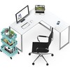 SHW Mission 48 x 48 Inches L-Shape Home Office Computer