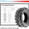 VroomSteel Set of 2 All-Terrain Tires 25x8-12 ATV Tires, 12