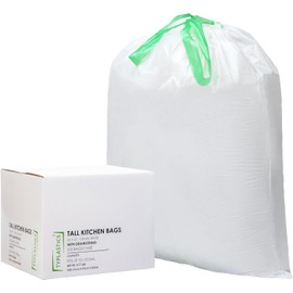 TYPLASTICS Tall Kitchen Drawstring Trash Bags 13 Gallon (200 Count)