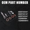 Seaforie 68146594AB Front Differential Axle Intermediate Shaft Inner Shaft Kit