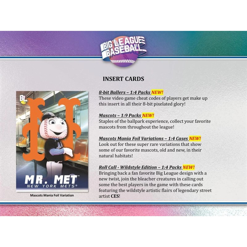 2023 Topps Big League Baseball Hobby Box 18 Packs Per