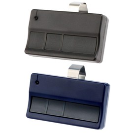 2 Garage Door Remote Opener for Liftmaster 373LM Chamberlain 953CD - (Black + Blue)