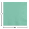 Creative Converting 3-Ply Fresh Mint Lunch Napkin, 6.5" x 6.5",