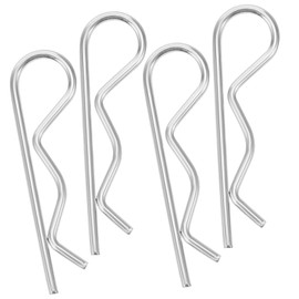 WOONEKY 30pcs Stainless Steel Hitch Pin Assortment Kit Spring Retaining Wire Pins Carbon Steel Hardware for Trailer Mowing