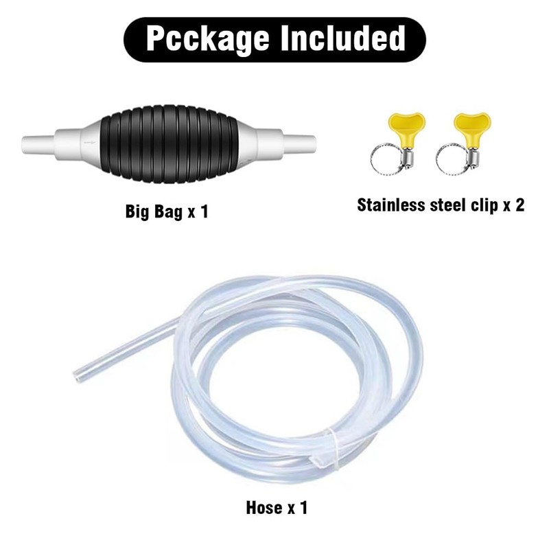 JJMNKMN Upgraded Siphon Pump, 2024 New Multifunction Liquid Sucker Pump,