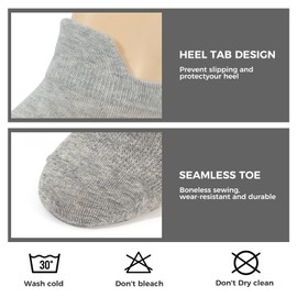 CeykVl Cotton short socks，Unisex Thin Ankle Socks, Low Cut Athletic Running Socks for Women and Men 6 Pairs mix, Middle