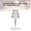 LED Crystal Table Light USB Charging Transparent Prism Dimmable Desk