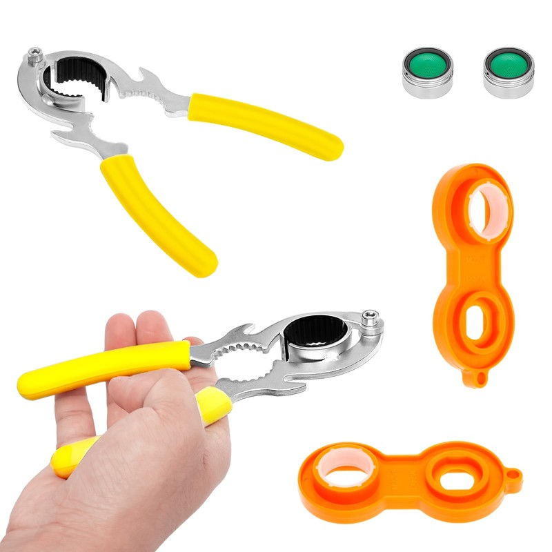 12Pcs Carbon Steel Faucet Aerator Removal Wrench Reduce Splash Faucet