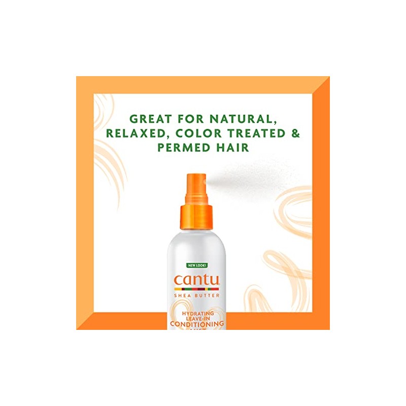 Cantu Leave-In Conditioning Mist with Pure Shea Butter, 8 fl